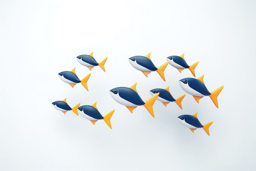 Fish animal white background transportation. AI generated Image by rawpixel.