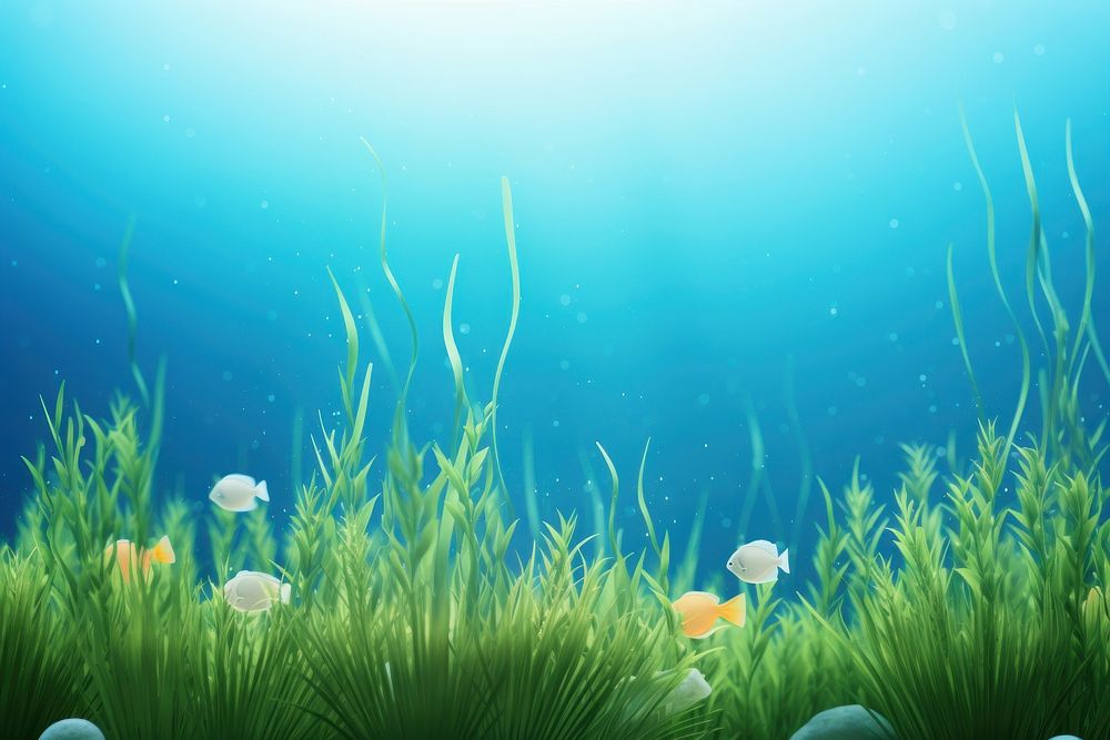 Underwater grass outdoors nature. AI generated Image by rawpixel.