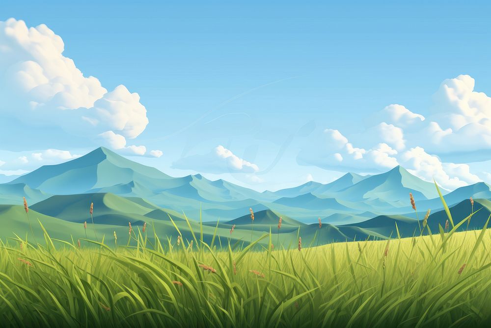 Grass sky backgrounds landscape. 