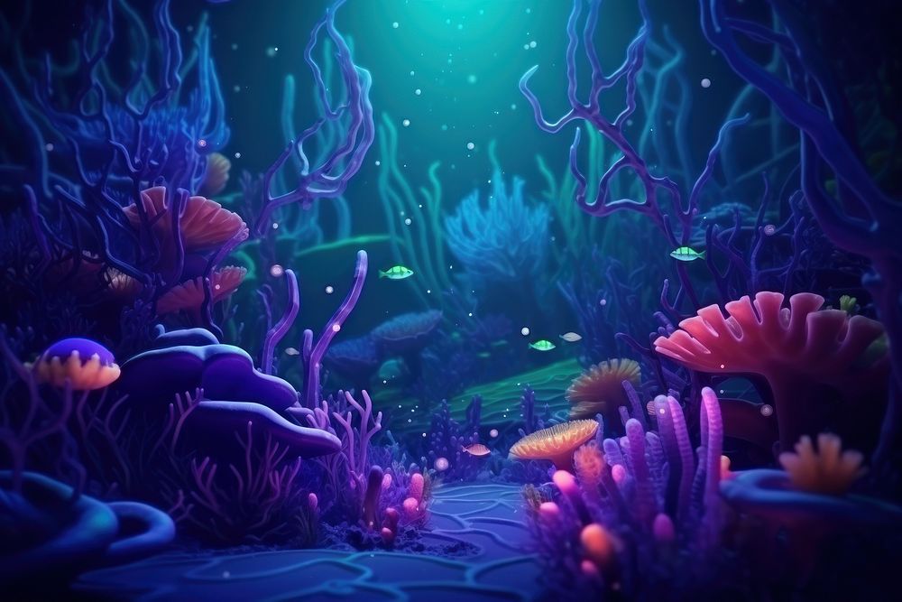 Underwater aquarium nature sea. AI generated Image by rawpixel.