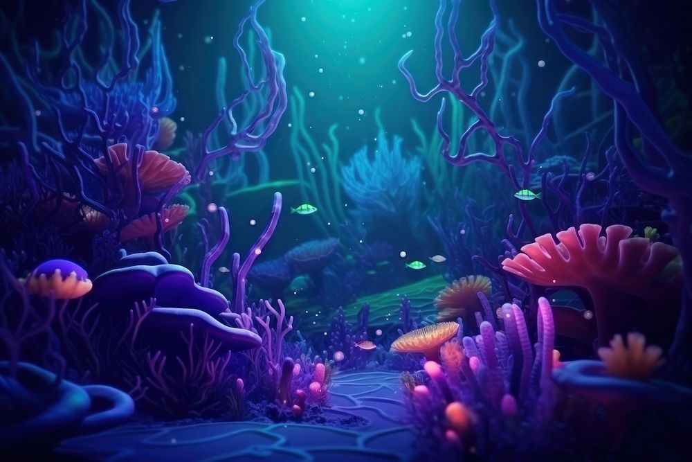 Underwater aquarium nature sea. 