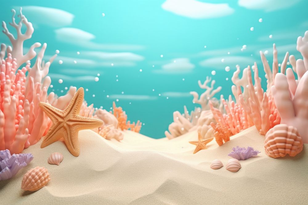 Sea outdoors nature invertebrate. AI generated Image by rawpixel.