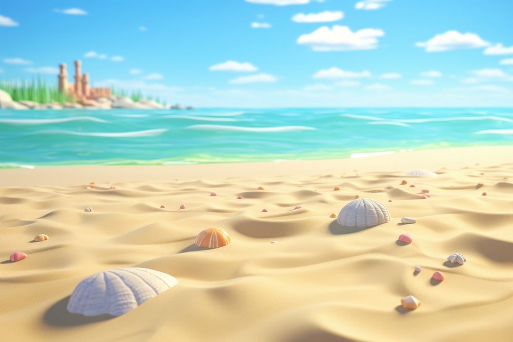 Summer beach backgrounds outdoors. AI generated Image by rawpixel.