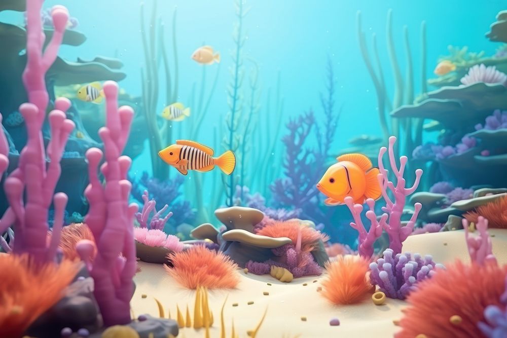 Underwater aquarium outdoors animal. AI generated Image by rawpixel.
