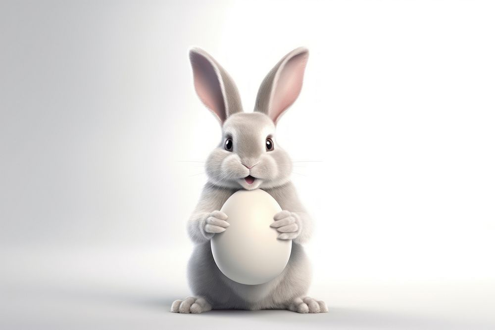 Animal mammal easter rabbit. AI generated Image by rawpixel.