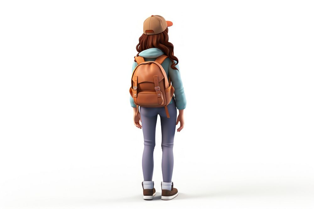 Backpack footwear cartoon adult. AI generated Image by rawpixel.