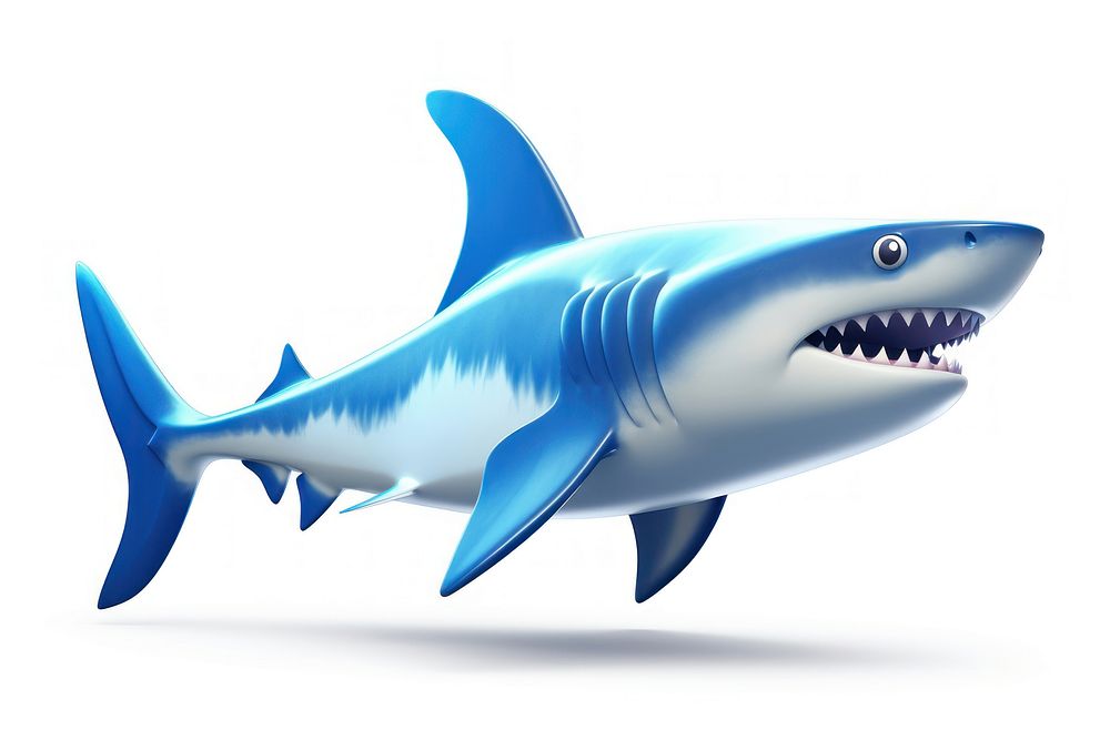 Shark cartoon animal fish. AI generated Image by rawpixel.