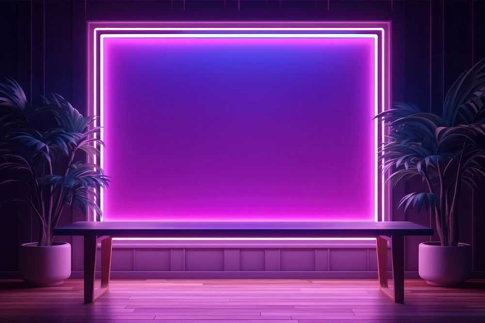 Light lighting purple stage. AI generated Image by rawpixel.