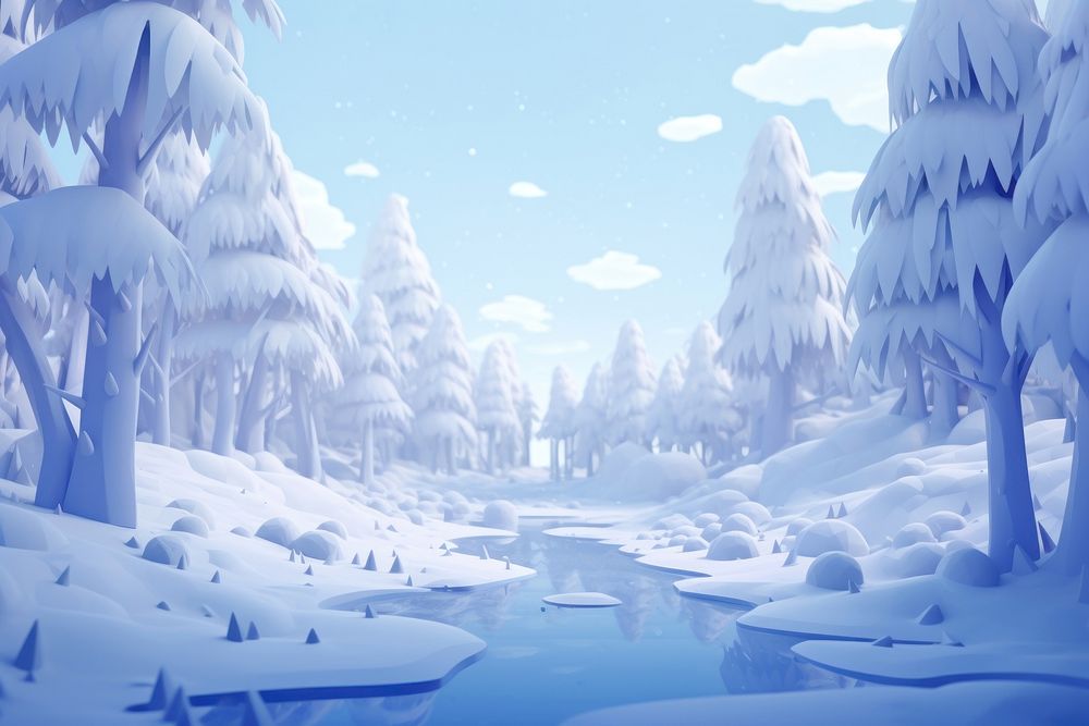 Backgrounds landscape outdoors winter. AI generated Image by rawpixel.
