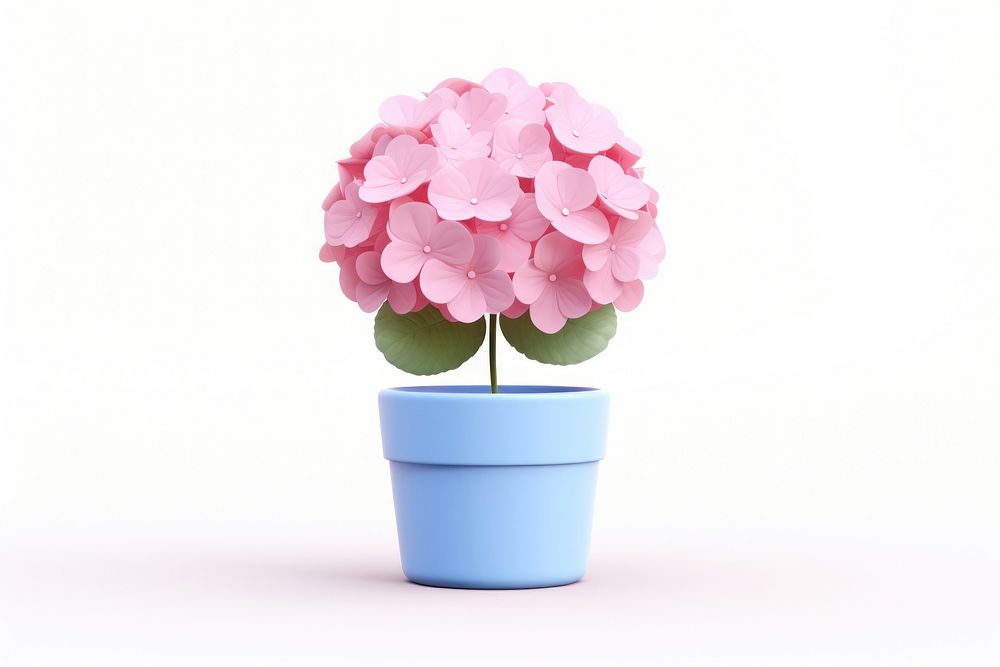 Hydrangea flower plant petal. AI generated Image by rawpixel.