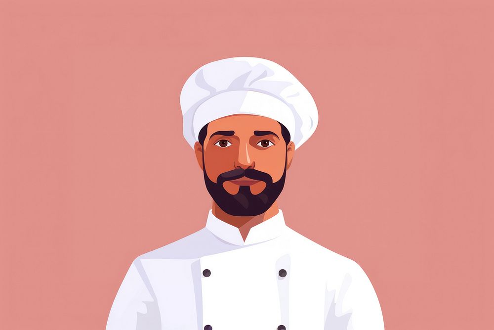 Chef portrait adult beard. AI generated Image by rawpixel.