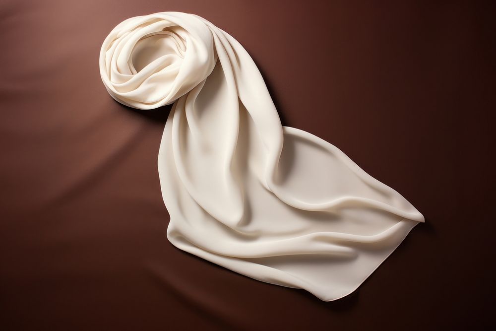 White scarf studio shot simplicity. AI generated Image by rawpixel.