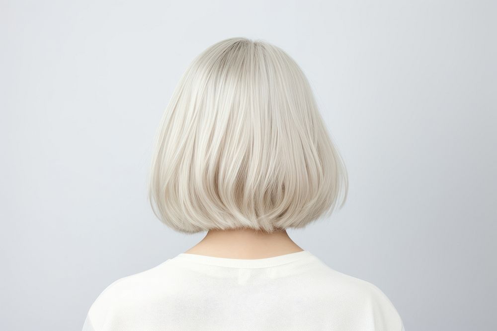 Adult white hair head. AI generated Image by rawpixel.