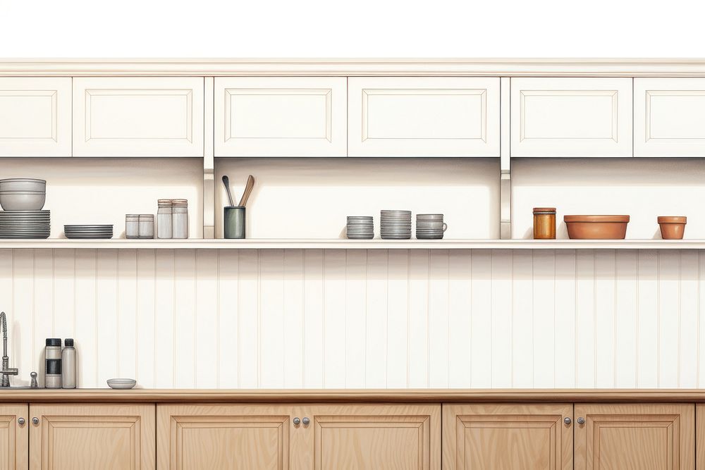 Kitchen sideboard furniture cupboard. AI generated Image by rawpixel.