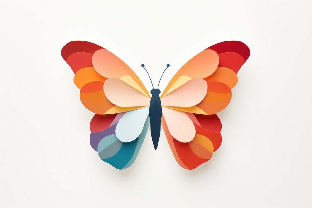 Butterfly insect art invertebrate. AI generated Image by rawpixel.