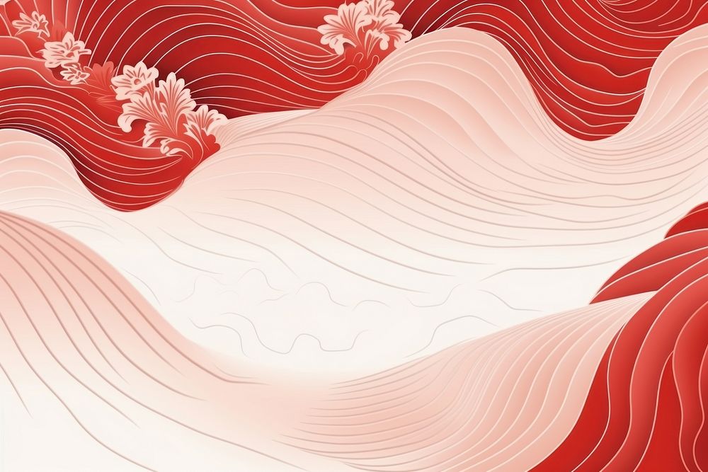 Backgrounds pattern red accessories, digital paint illustration. AI generated image