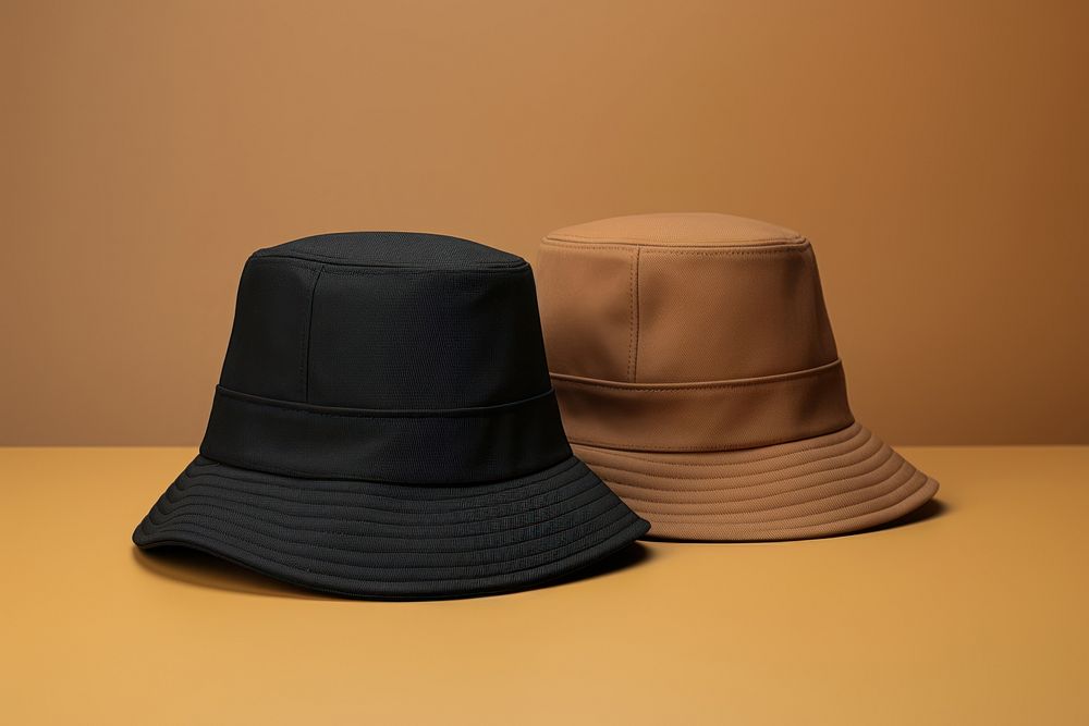 Brown black hat headgear. AI generated Image by rawpixel.
