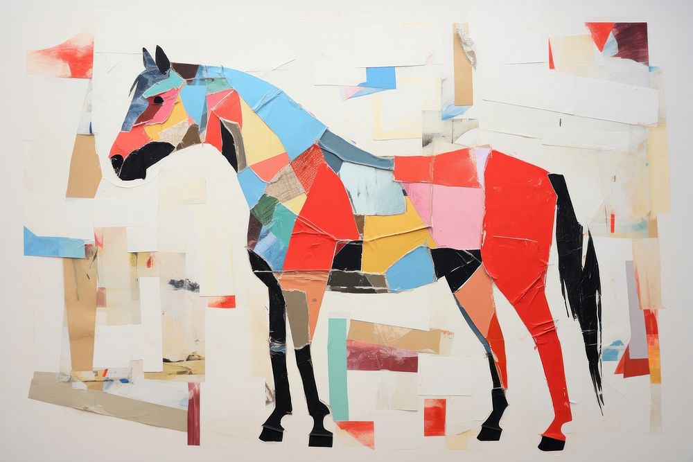Horse art painting animal. AI generated Image by rawpixel.