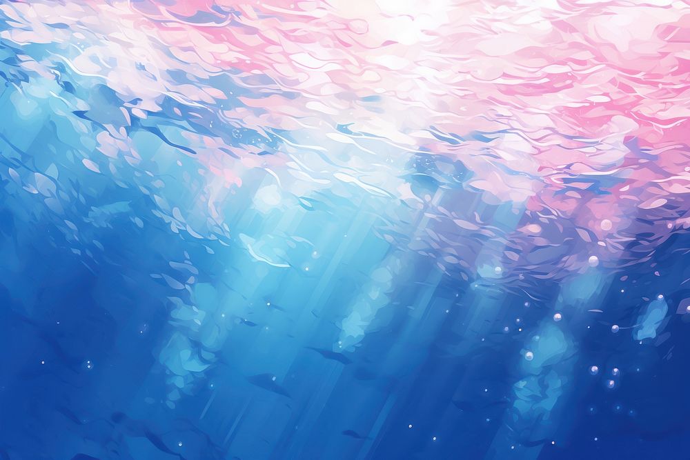 Underwater backgrounds outdoors nature, digital paint illustration. AI generated image