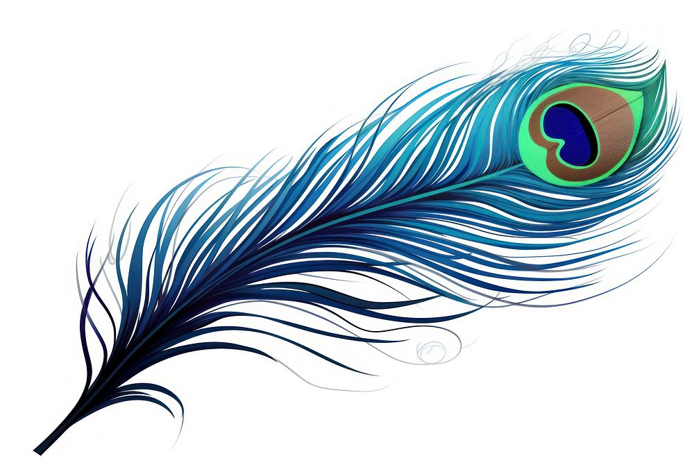 Feather peacock pattern peacock feather. AI generated Image by rawpixel.