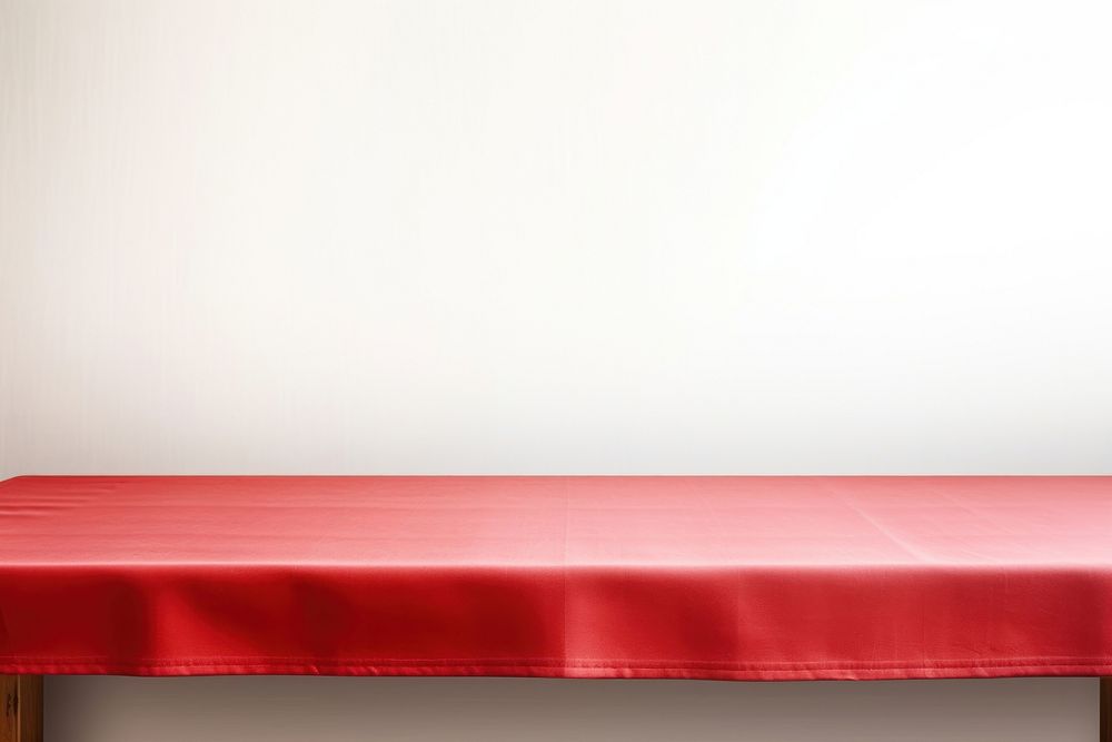 Tablecloth red simplicity furniture. 