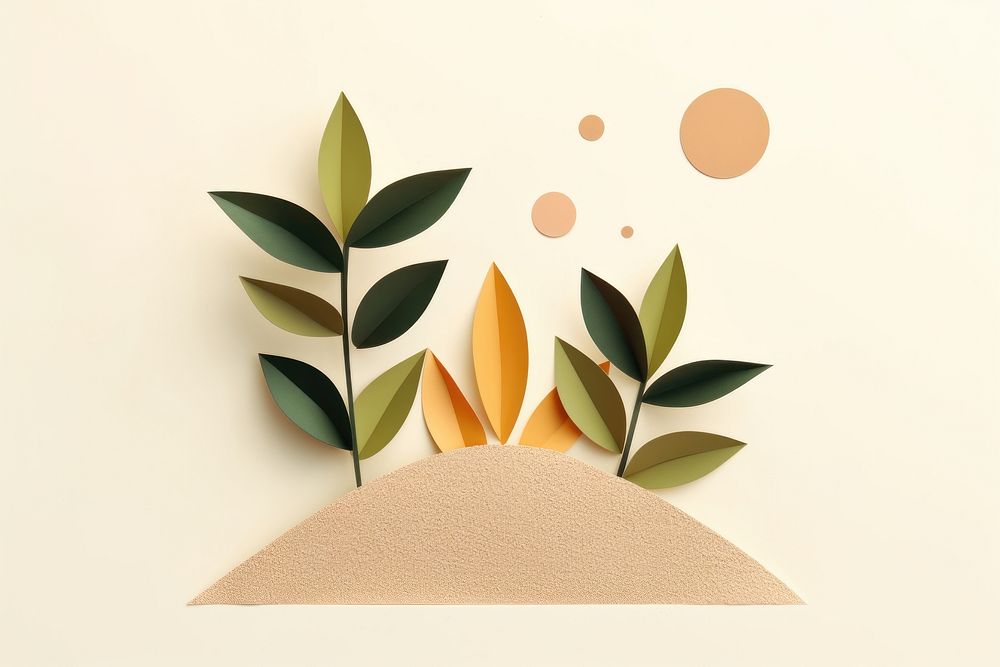 Plant art nature paper. AI generated Image by rawpixel.