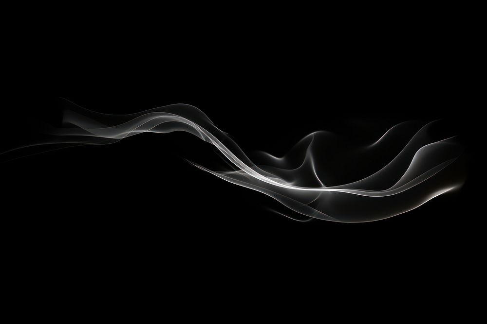 Smoke backgrounds black black background, digital paint illustration. AI generated image