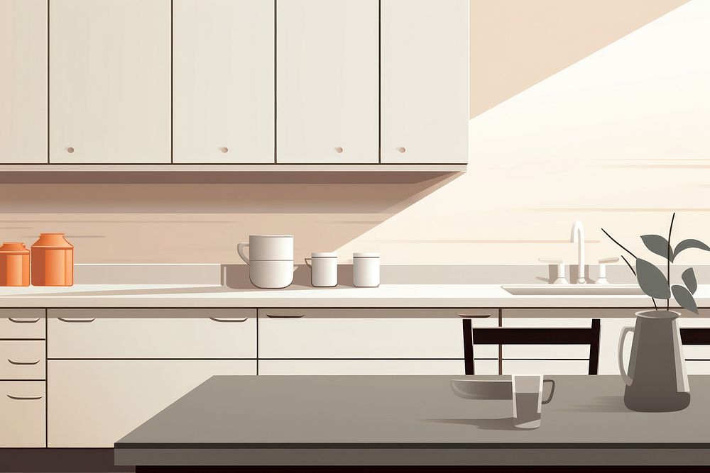 Kitchen furniture chair room. AI generated Image by rawpixel.