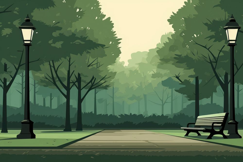 Park outdoors nature street. AI generated Image by rawpixel.