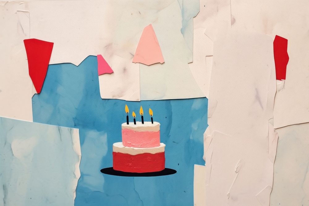 Cake art birthday dessert. AI generated Image by rawpixel.