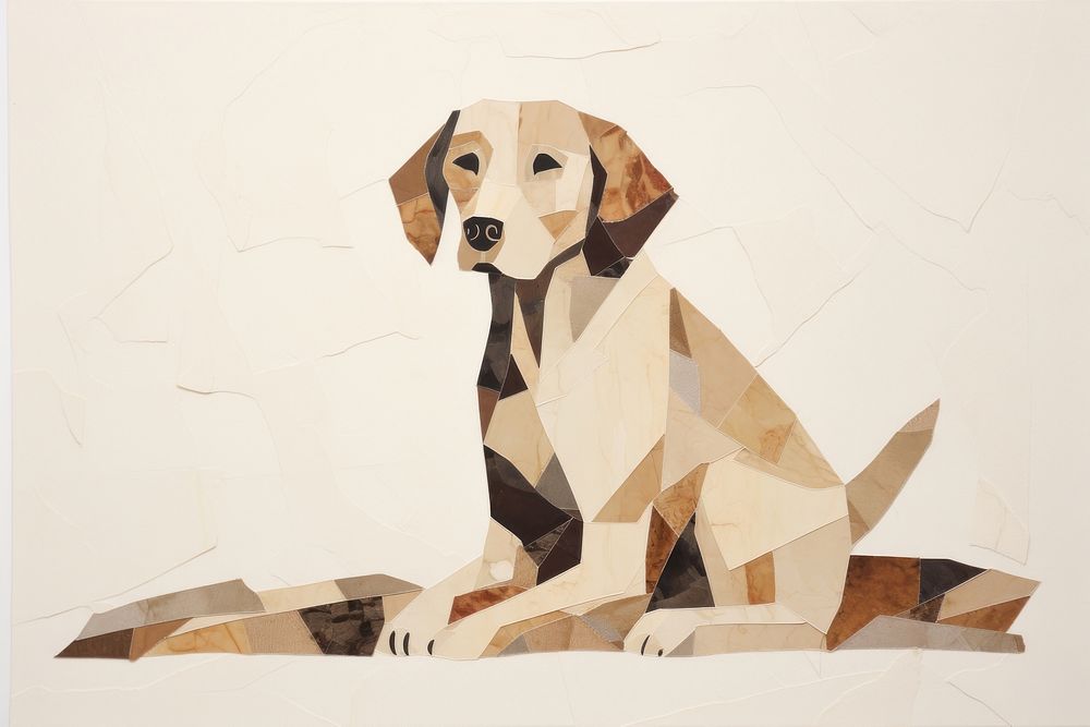 Dog art painting animal. AI generated Image by rawpixel.