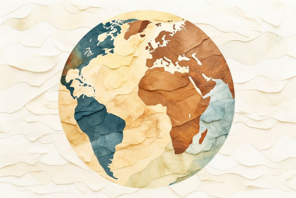 planet paper globe. 