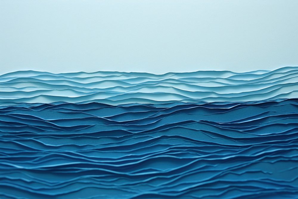 Painting nature ocean water. 