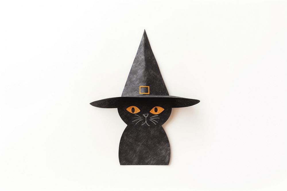 Craft black hat cat. AI generated Image by rawpixel.