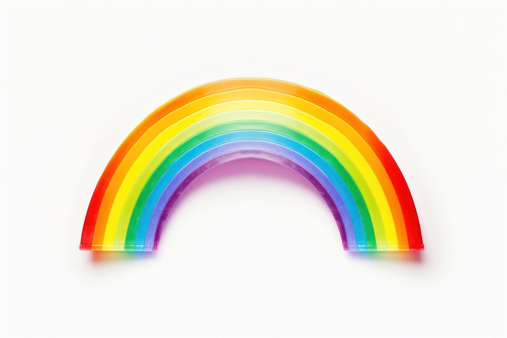 Rainbow nature white background refraction. AI generated Image by rawpixel.