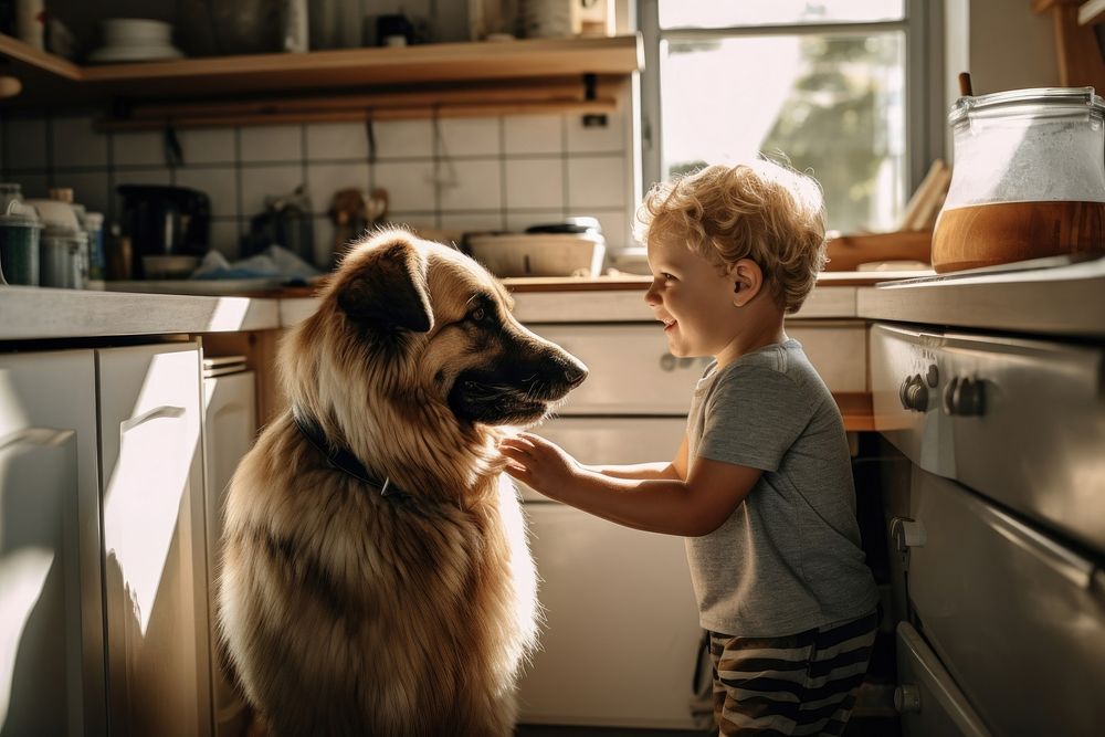 Dog pet kitchen mammal. AI generated Image by rawpixel.