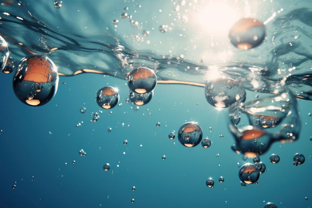 Underwater outdoors bubble transparent. AI generated Image by rawpixel.