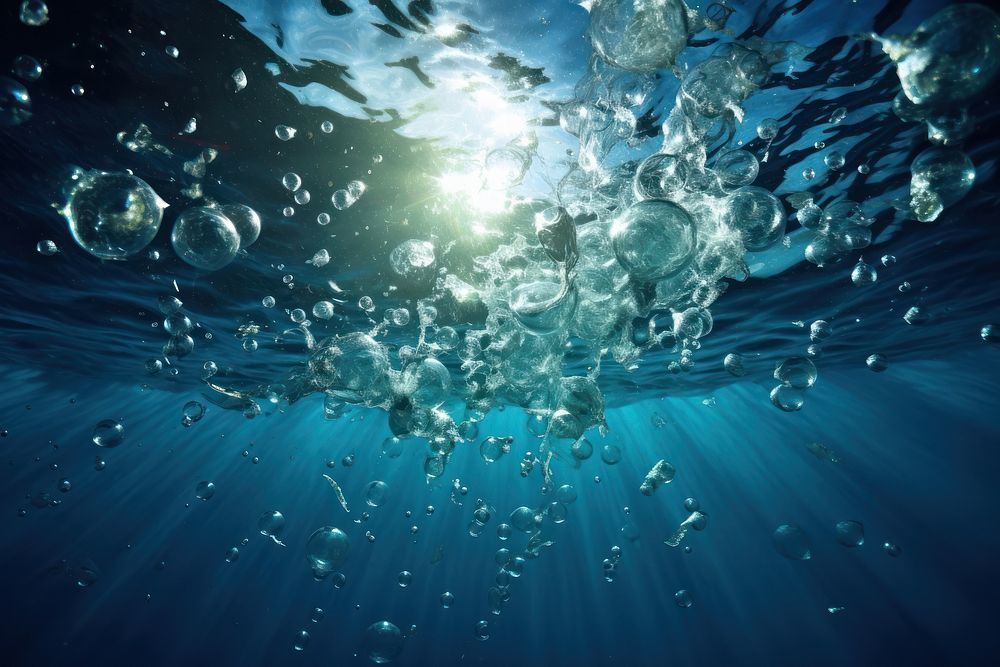 Underwater outdoors nature bubble. AI generated Image by rawpixel.