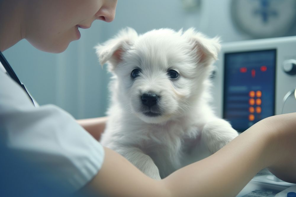 Veterinarian puppy mammal animal. AI generated Image by rawpixel.