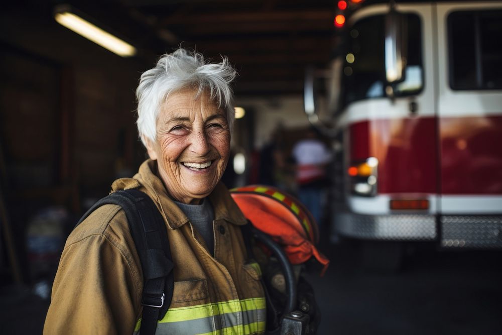 Firefighter vehicle transportation architecture. AI generated Image by rawpixel.