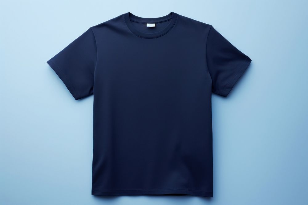 T-shirt sleeve blue outerwear. AI generated Image by rawpixel.