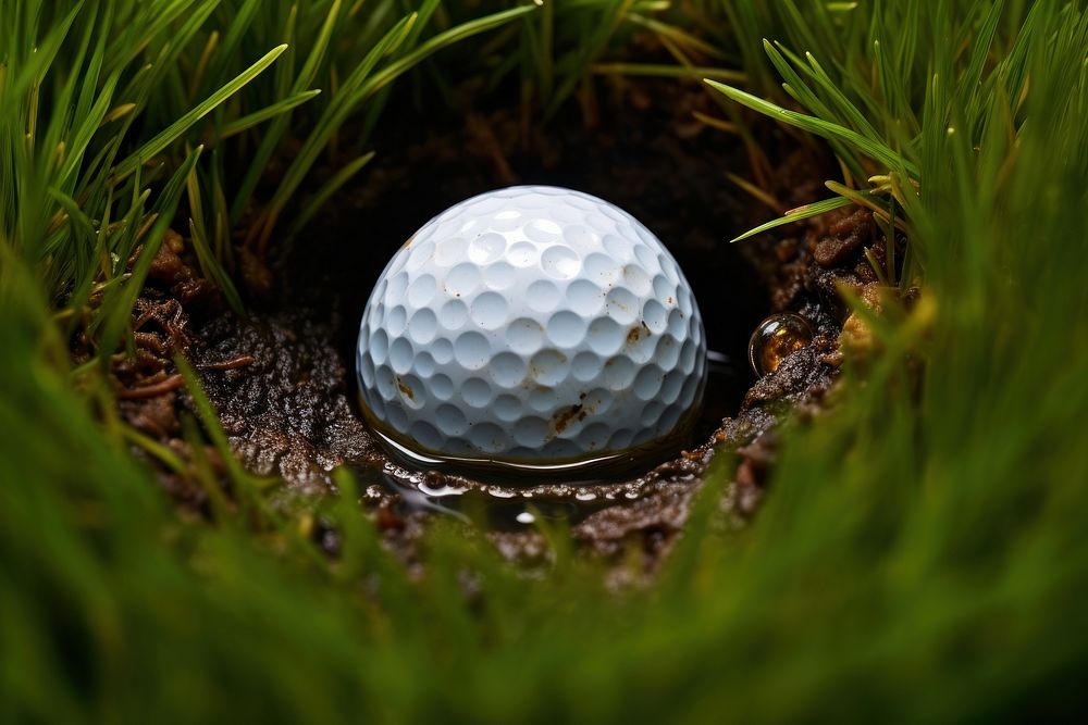Ball hole golf sports. AI generated Image by rawpixel.