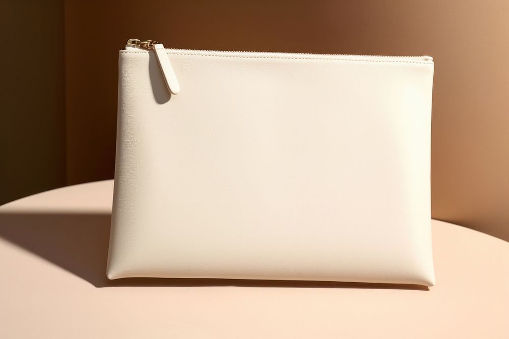 Bag handbag white brown. AI generated Image by rawpixel.