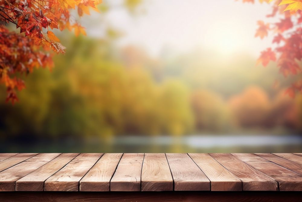 Autumn nature wood backgrounds. AI generated Image by rawpixel.