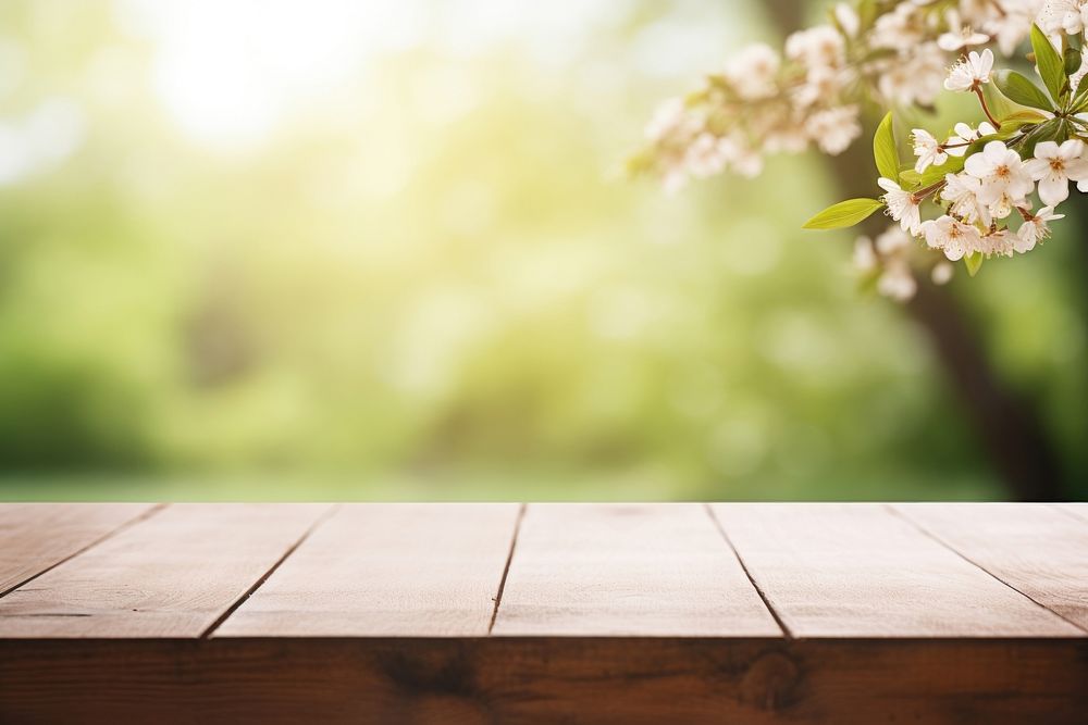 Nature table wood backgrounds. AI generated Image by rawpixel.