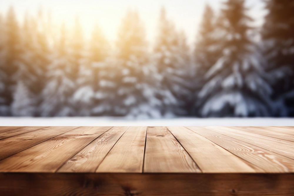 Table wood backgrounds outdoors. AI generated Image by rawpixel.
