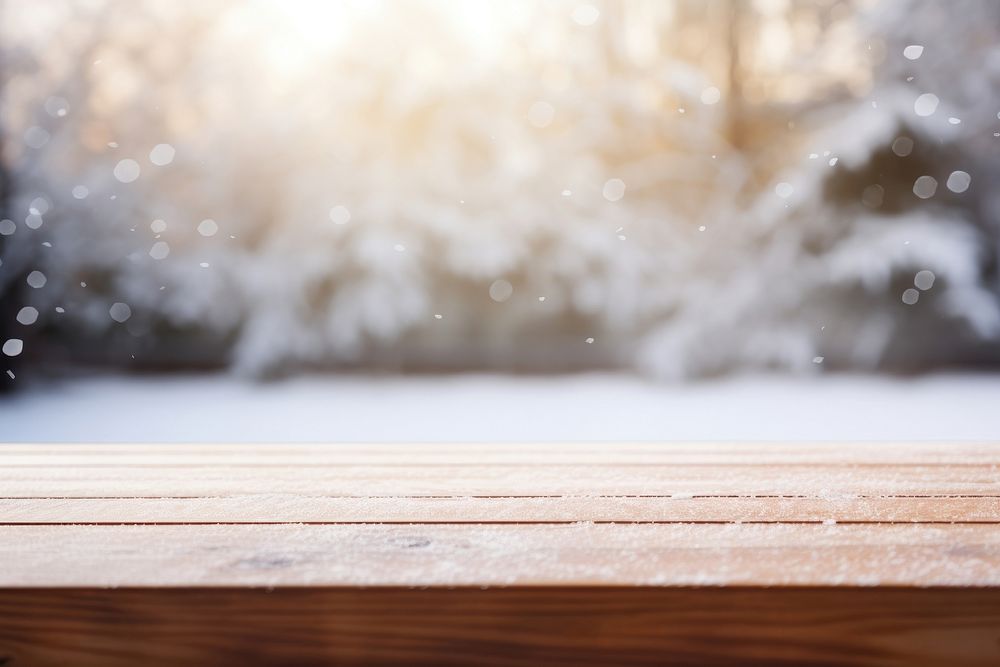 Snow wood backgrounds outdoors. 