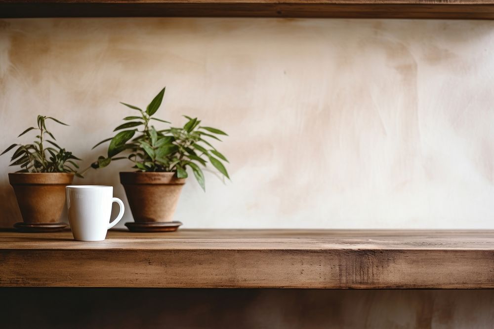 Wood windowsill table shelf. 