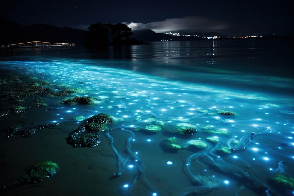 Sea outdoors nature night. 