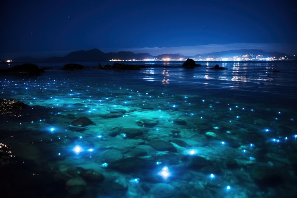 Sea astronomy outdoors nature. AI generated Image by rawpixel.